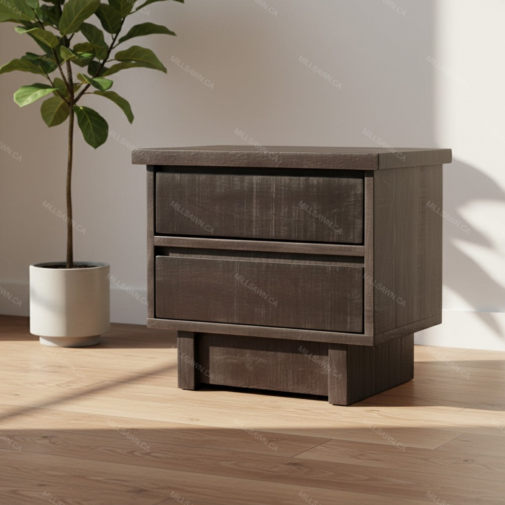 Table de chevet en bois massif Gaia