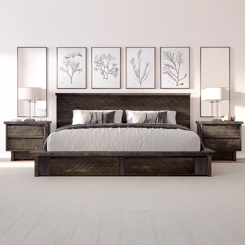 Gaia Solid Wood Platform Bed