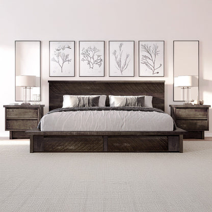 Gaia Solid Wood Platform Bed