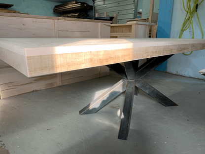 Herringbone Solid Wood Dining Table