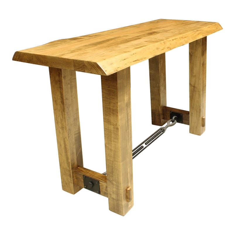 Table de canapé en bois massif Benchmark Live Edge