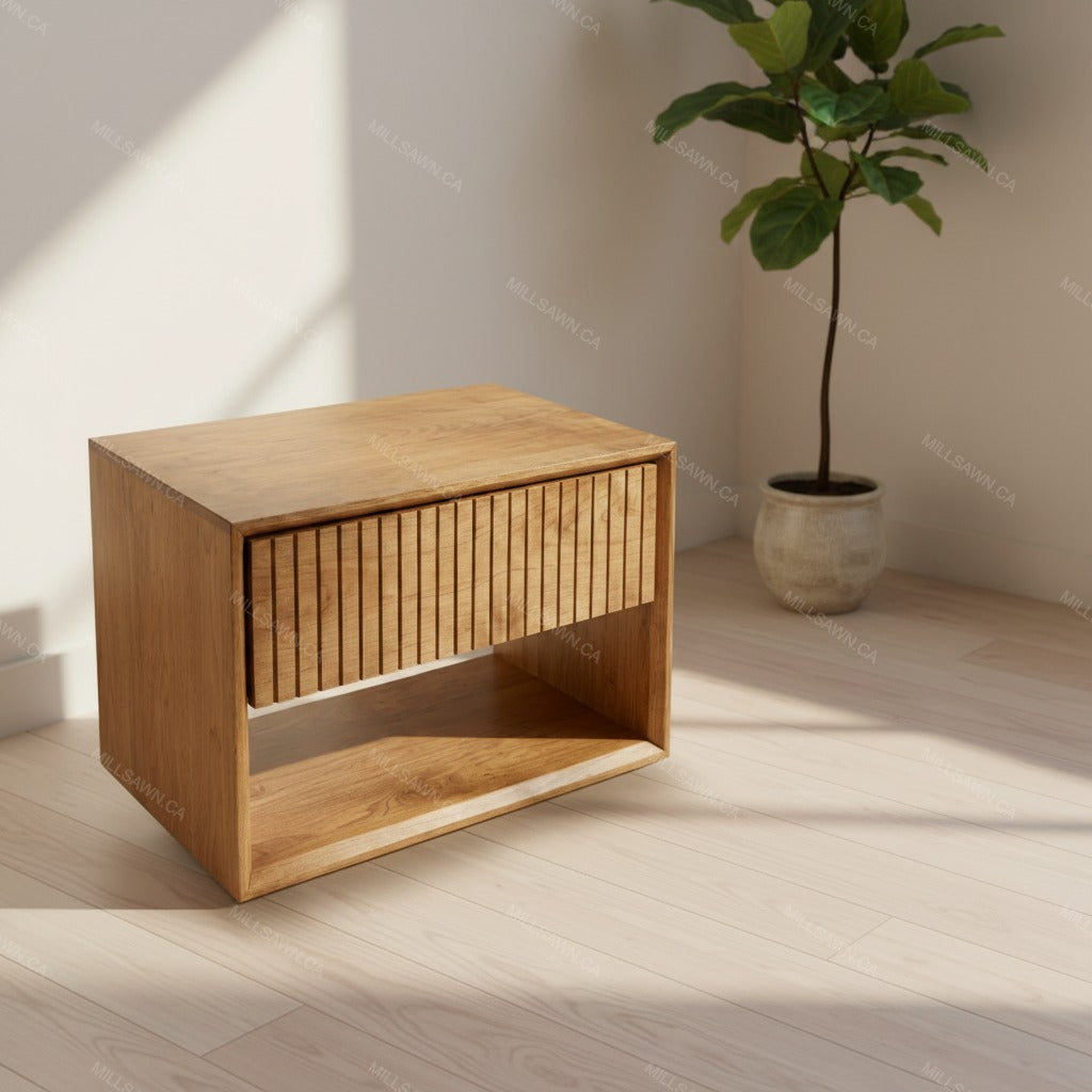 Table de chevet en bois massif Lagom