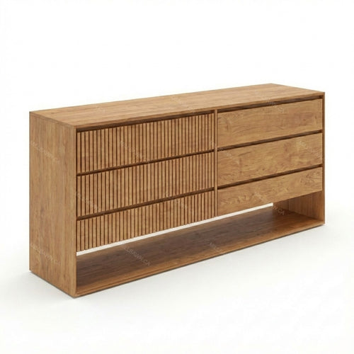 Commode en bois massif Lagom