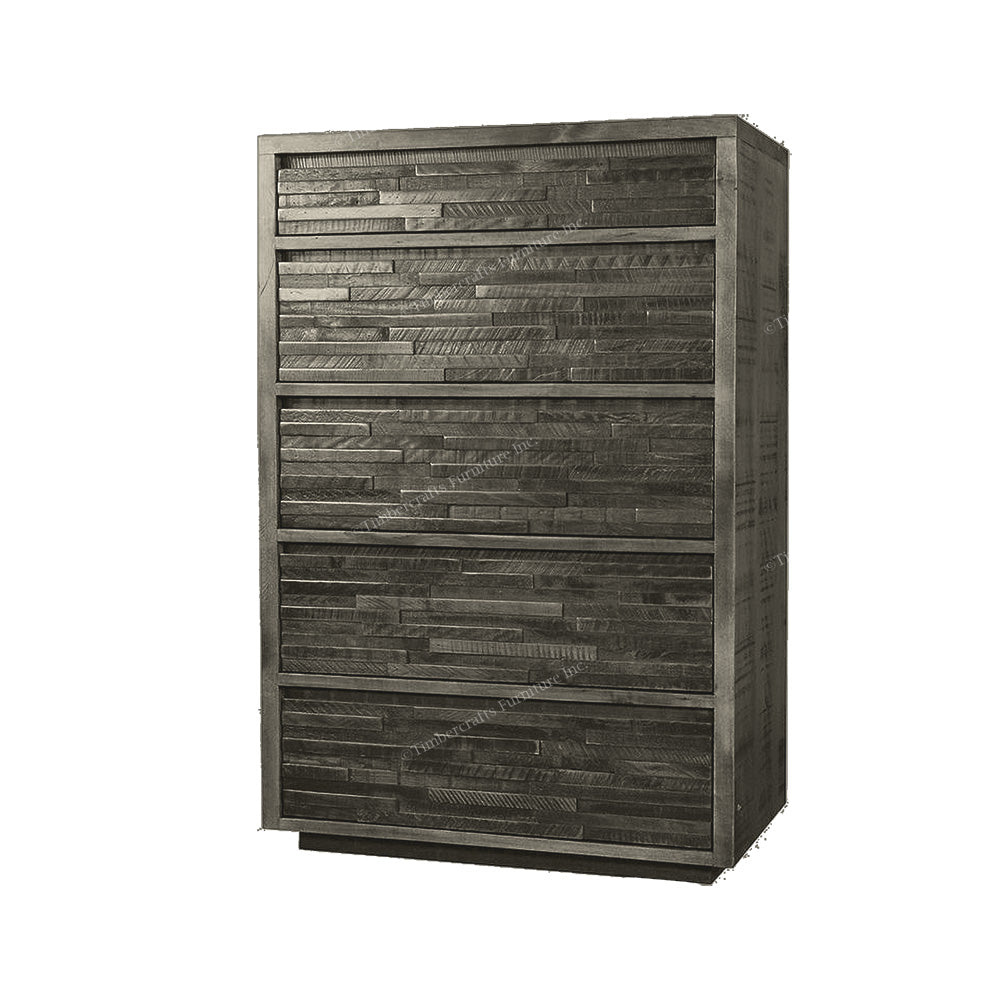 Ledge Rock Solid Wood Bed With Double Floating Nightstand
