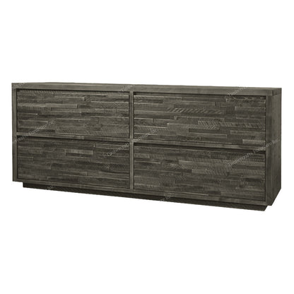 Ledge Rock Solid Wood Bed With Double Floating Nightstand