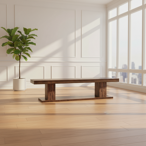 Banc en bois massif Ledge Rock