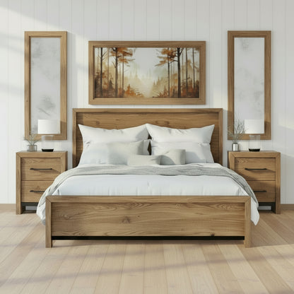 Luxora Solid Wood Bed