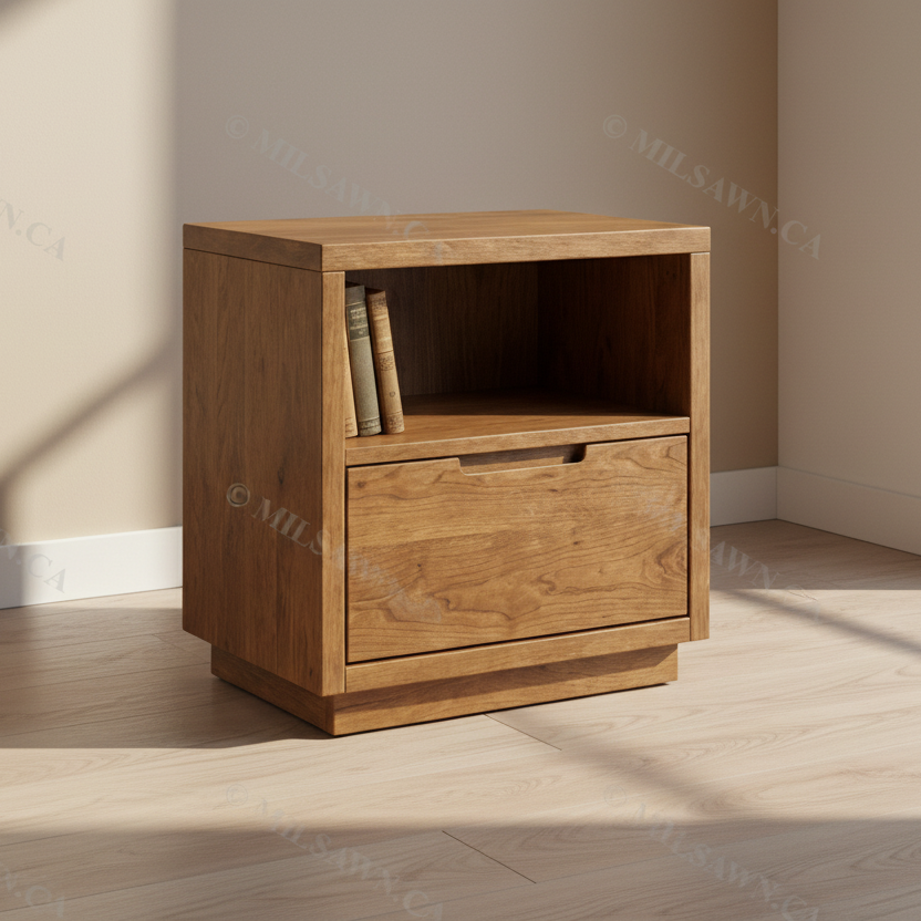 Table de chevet en bois massif Byron