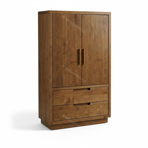 Milan Solid Wood Armoire