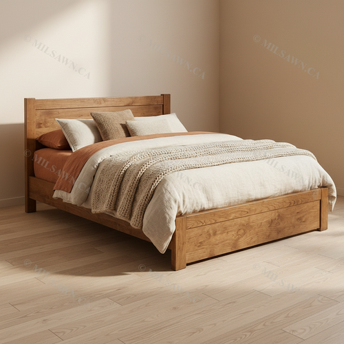 Lit plateforme en bois massif Byron