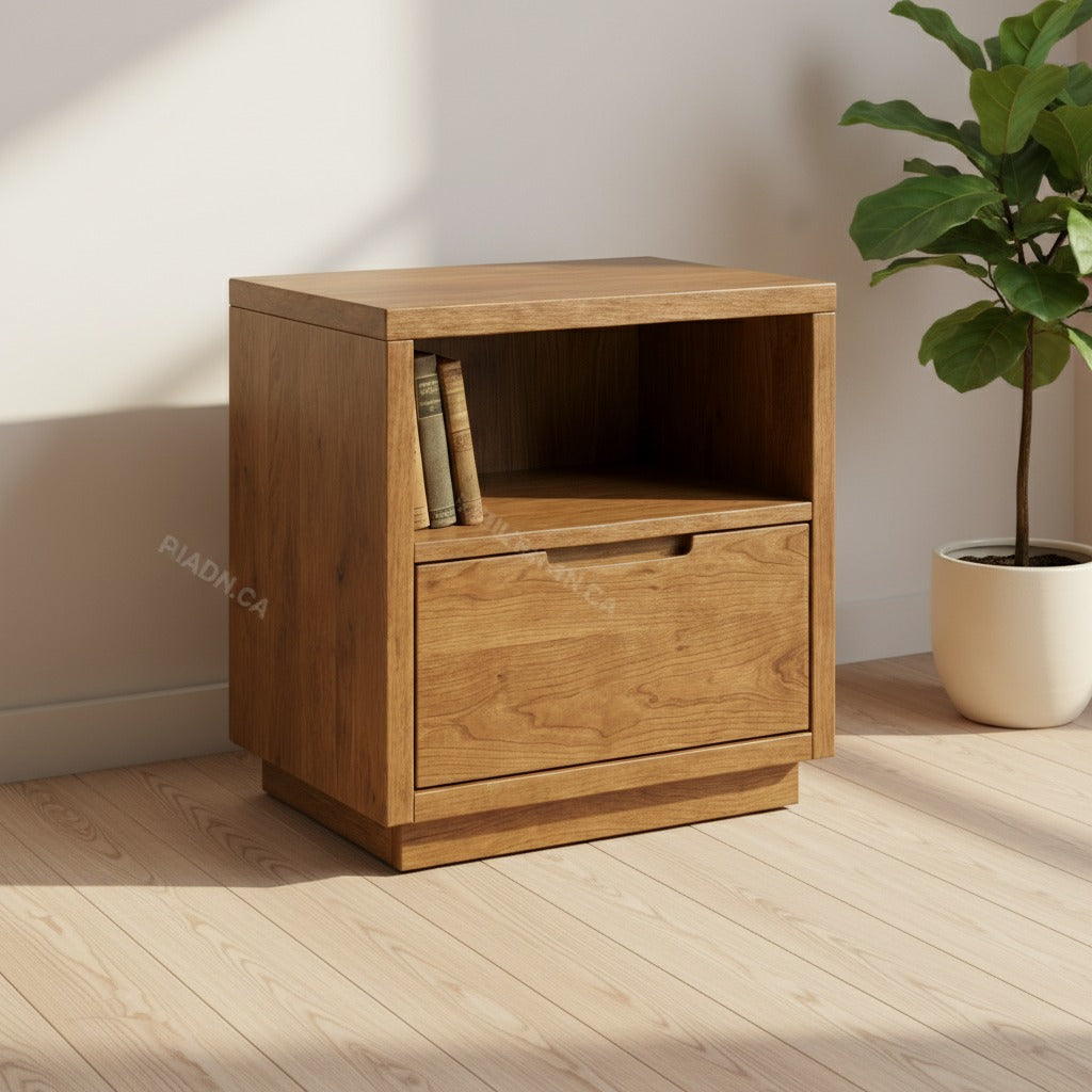 Milan Solid Wood Nightstand