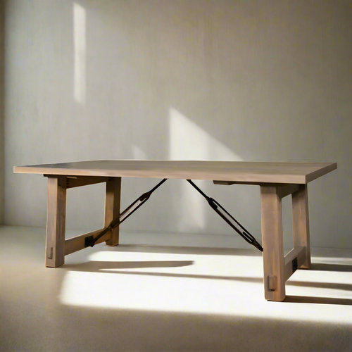 Table à manger en bois massif Milestone