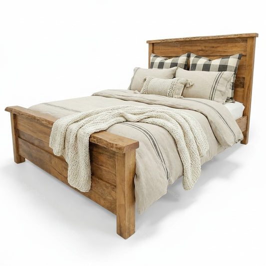 Millwood Solid Wood Flat Top Bed