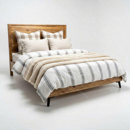 Cane Solid Wood Bed