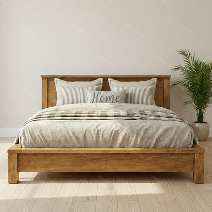 Nara Solid Wood Platform Bed