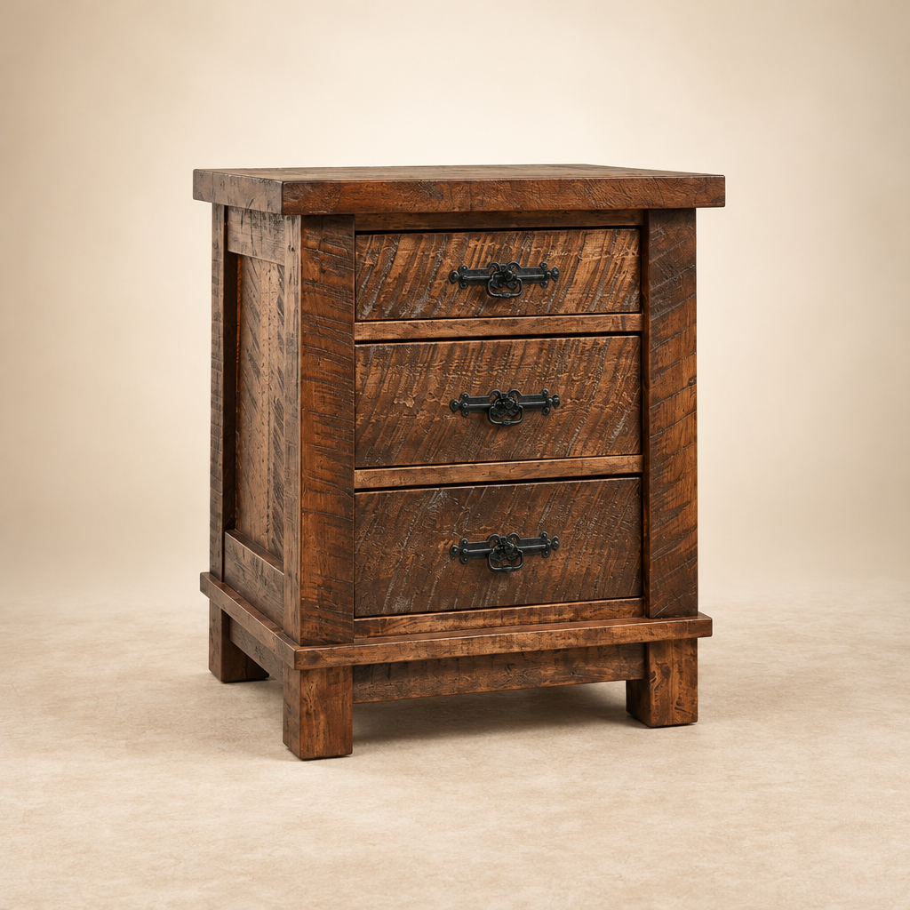 Table de chevet en bois massif Ranch