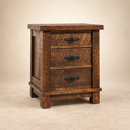 Table de chevet en bois massif Ranch