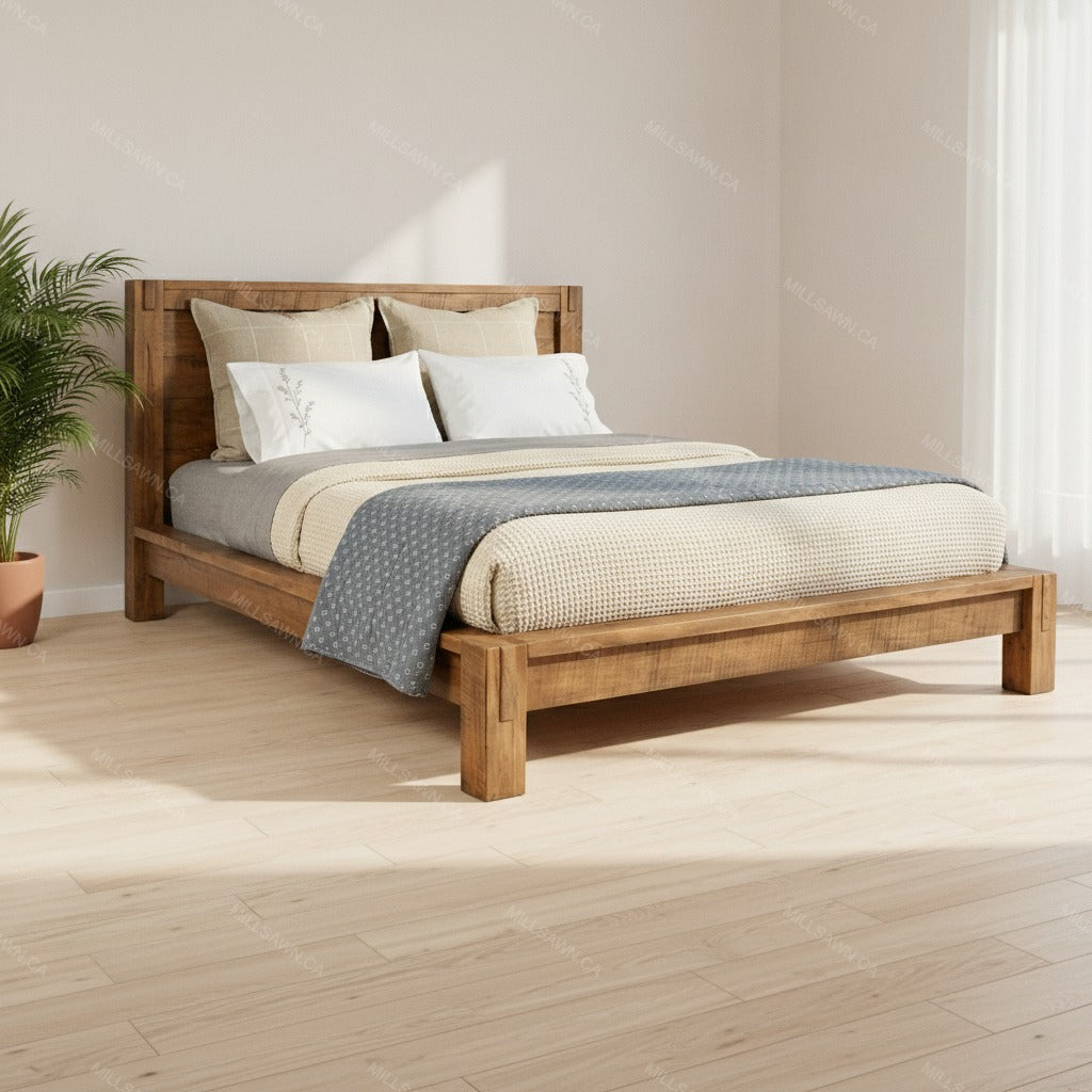 Orion Solid Wood Platform Bed