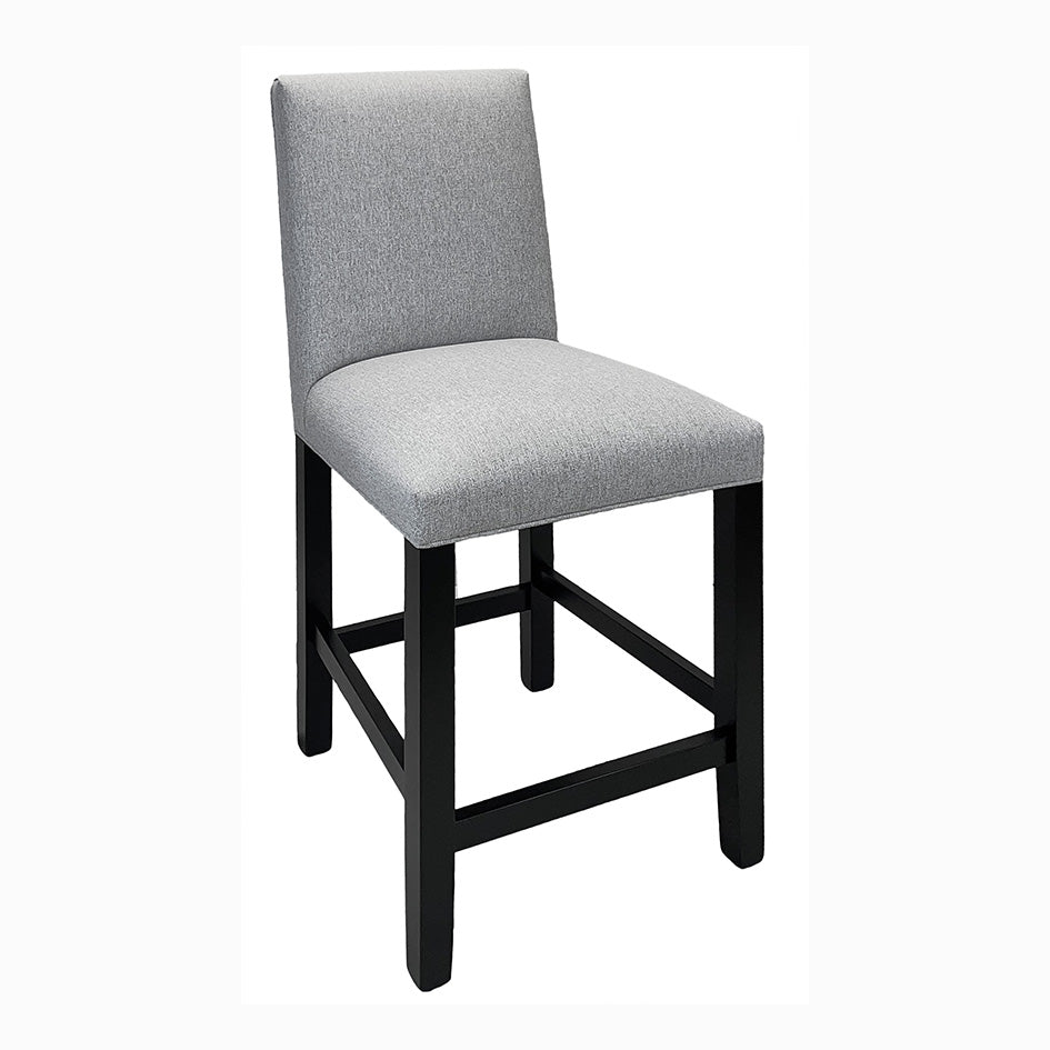 Parsons Upholstered Solid Wood Bar Chair With Piping