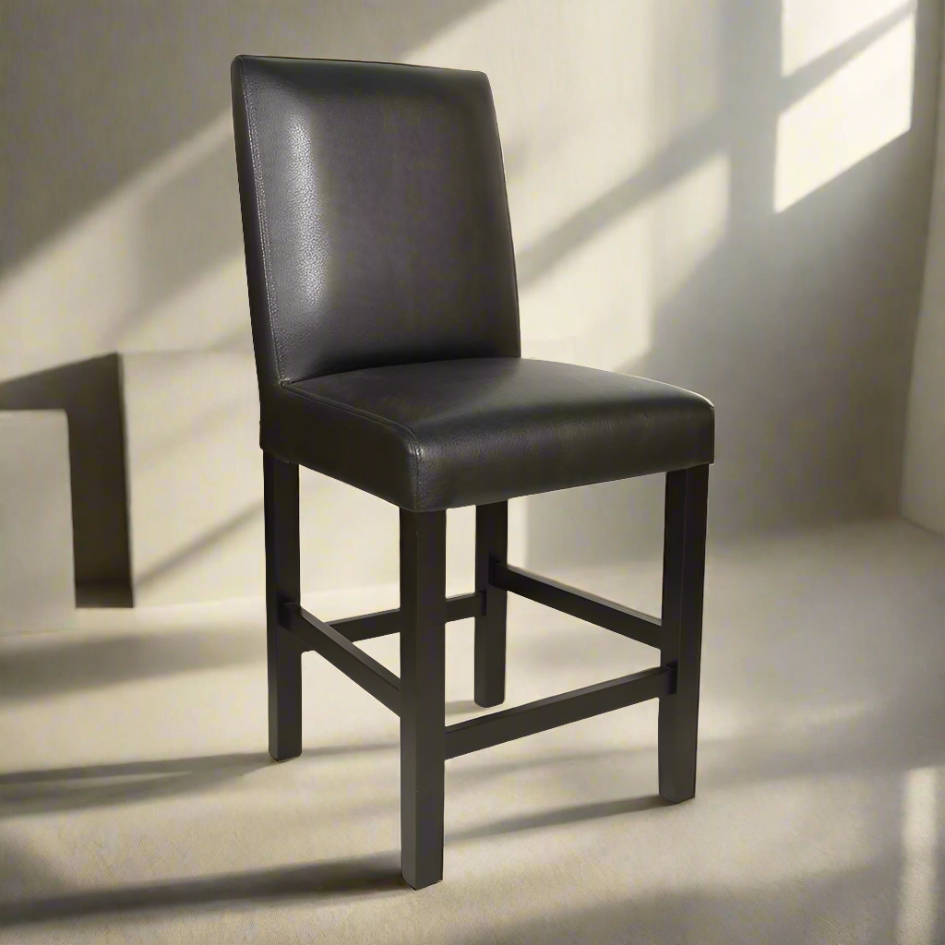 Parsons Upholstered Solid Wood Counter Chair V BACK