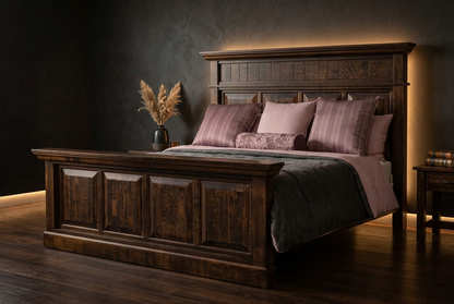 Rustic Philippe Solid Wood Bed