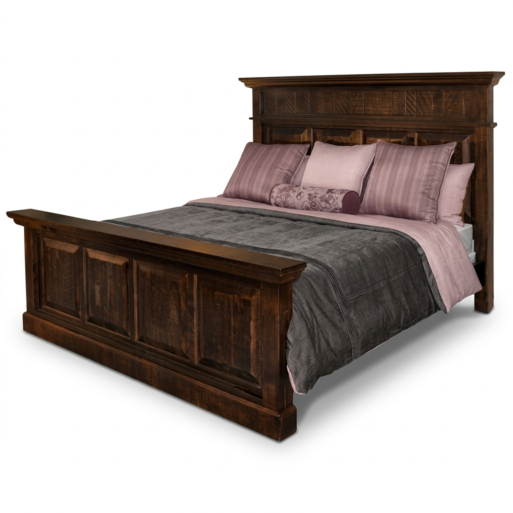 Rustic Philippe Solid Wood Bed