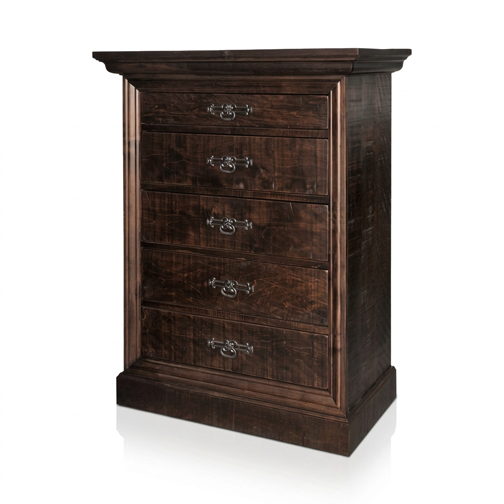 Rustic Philippe Solid Wood Chest | Highboy