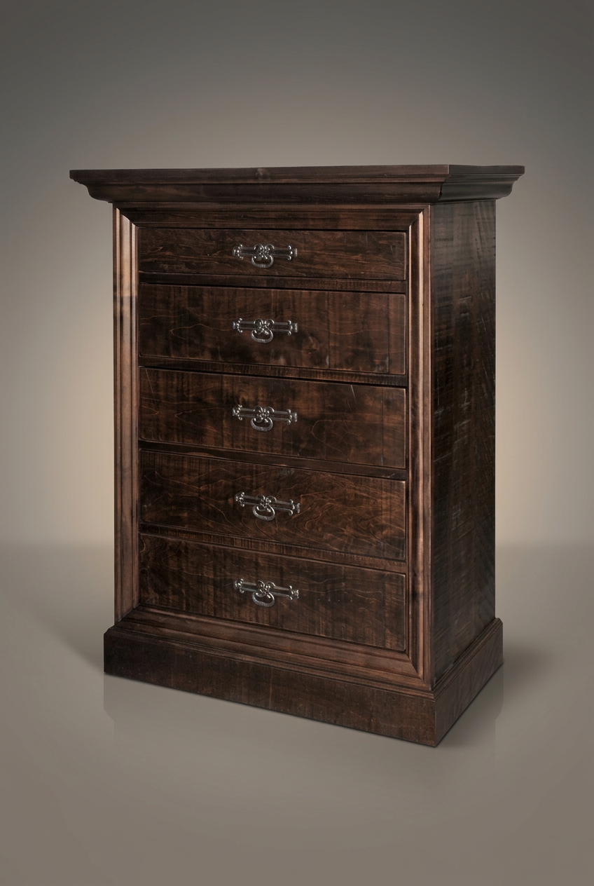 Rustic Philippe Solid Wood Chest | Highboy