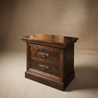 Rustic Philippe Solid Wood Nightstand