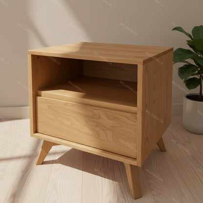 Reve Solid Wood Nightstand