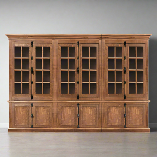 Alexandria Wall Cabinet 6 Glass/6 Wood Door