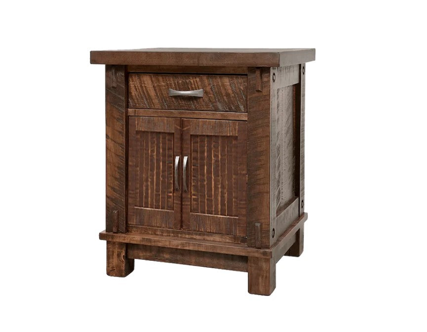 Table de chevet en bois massif Timber