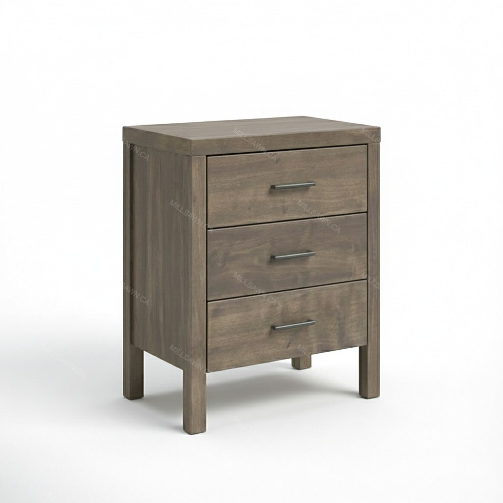 Table de chevet en bois massif Senora