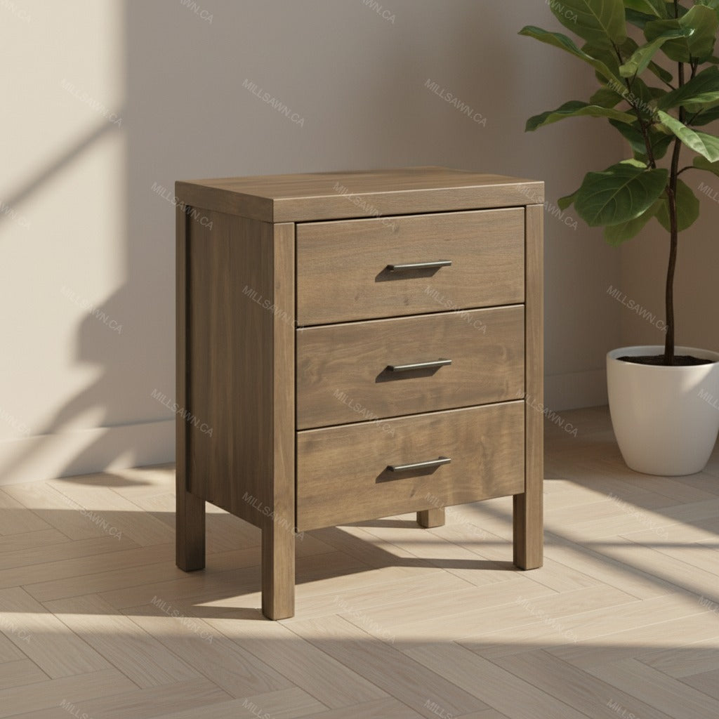 Table de chevet en bois massif Senora