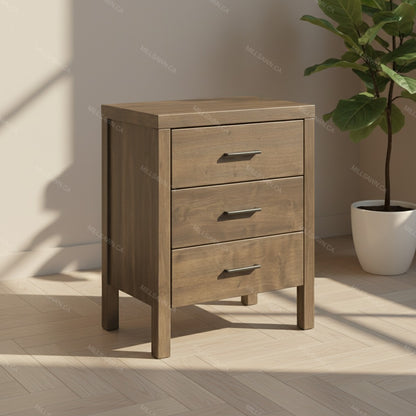 Table de chevet en bois massif Senora