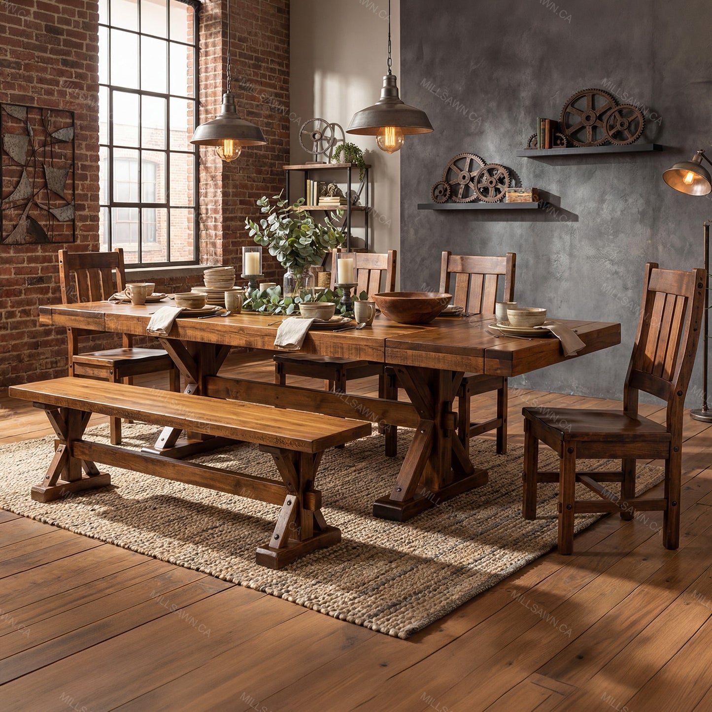 Strand Solid Wood Dining Table