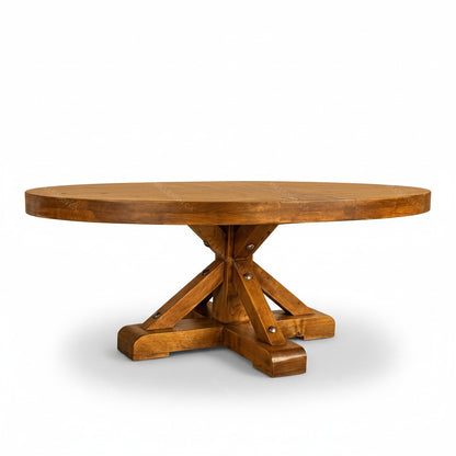 Strand Solid Wood Round Dining Table