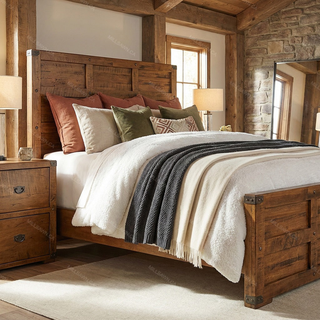 Strand Solid Wood Bed