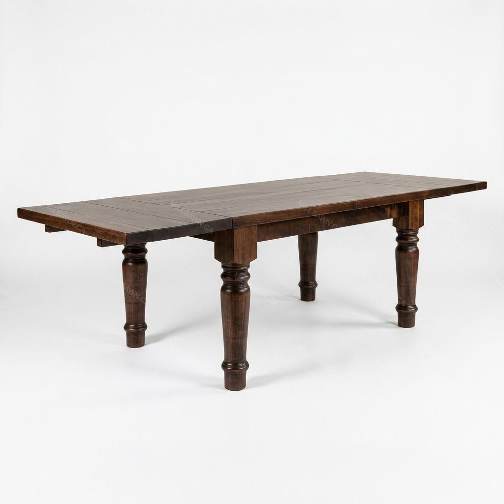 Taho Solid Wood Dining Table With End Leaves