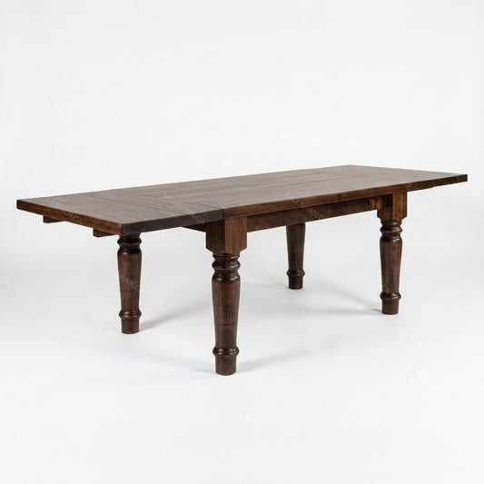 Taho Solid Wood Dining Table With End Leaves