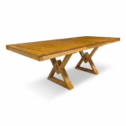 Tanner Wood Dining Table With Center Leaves