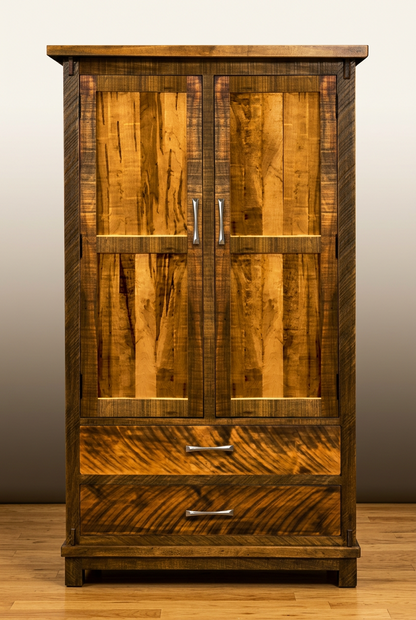 Urban Farmhouse Solid Wood Armoire