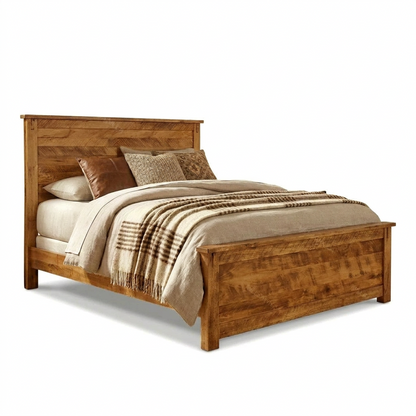 Urban Farmhouse Solid Wood Bed