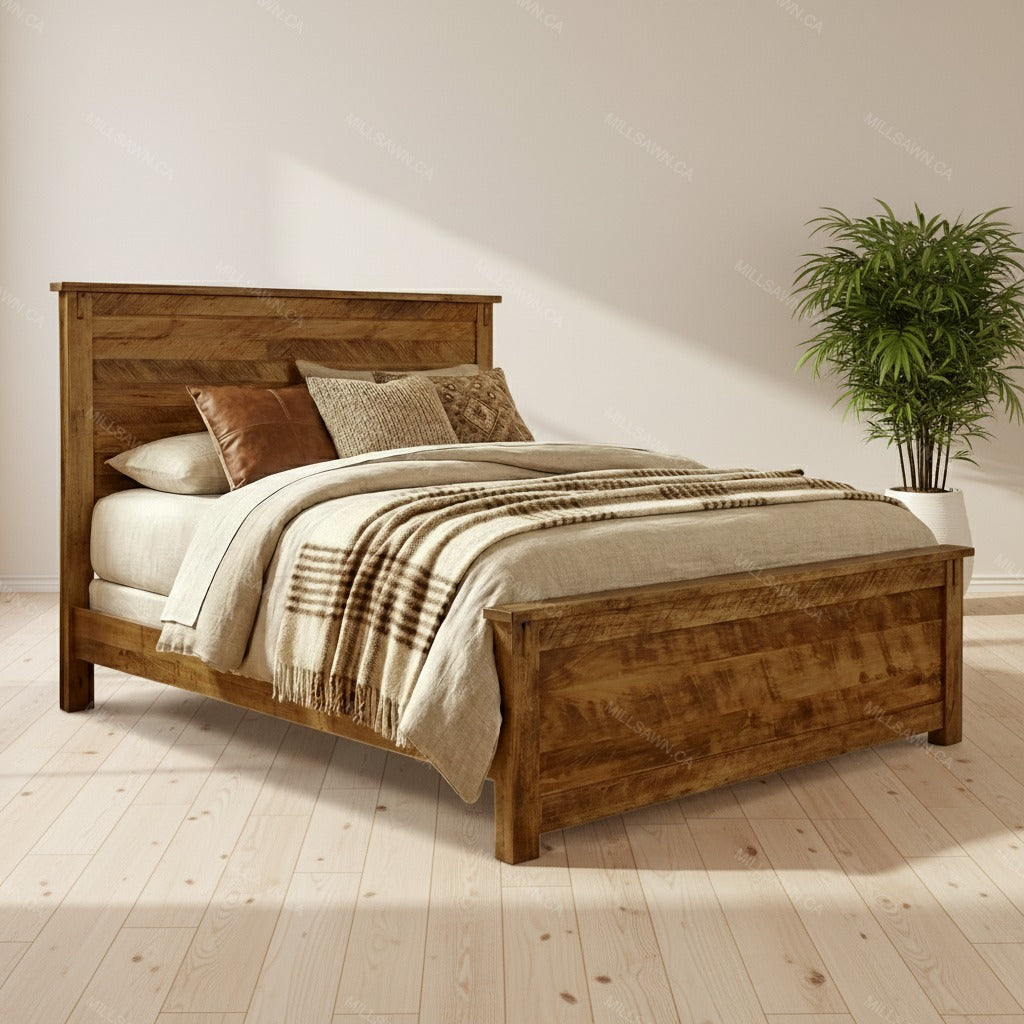 Urban Farmhouse Solid Wood Bed