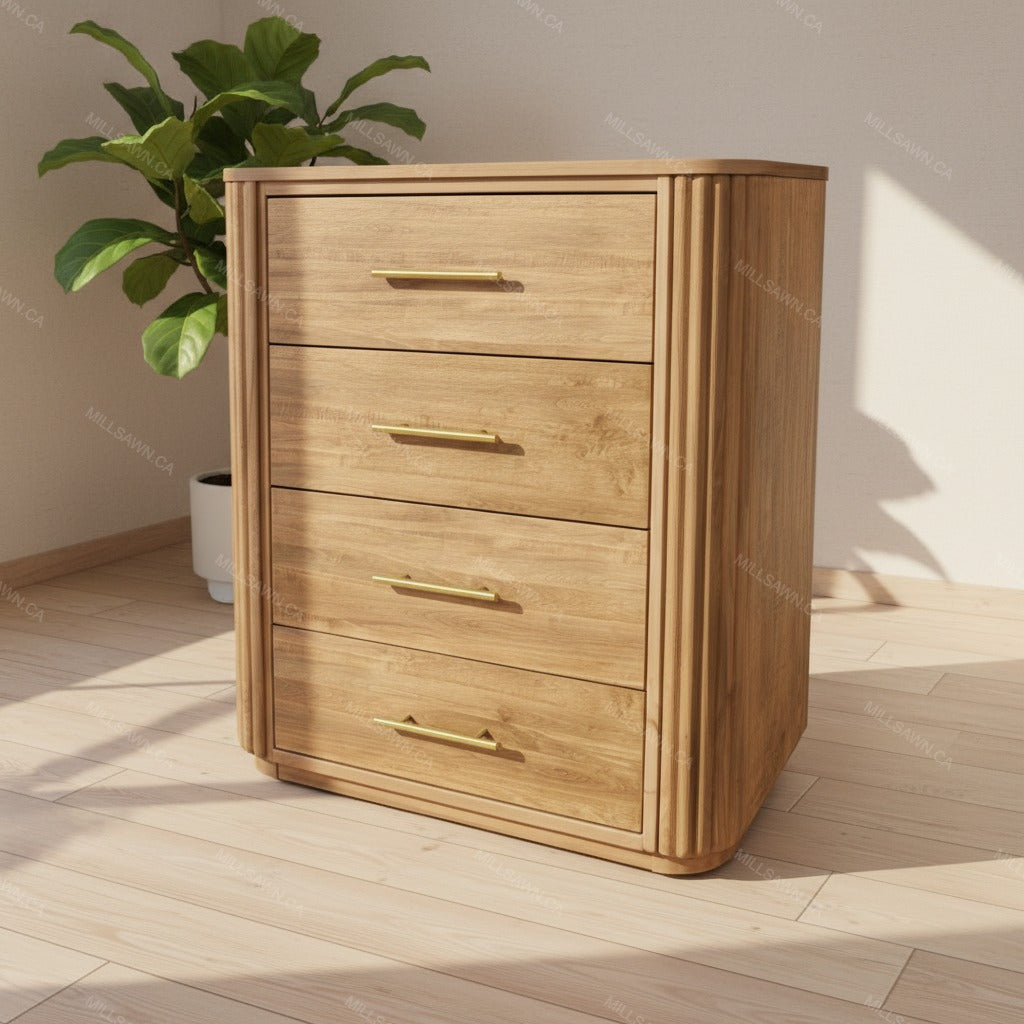 Vallery Solid Wood Chest | Highboy