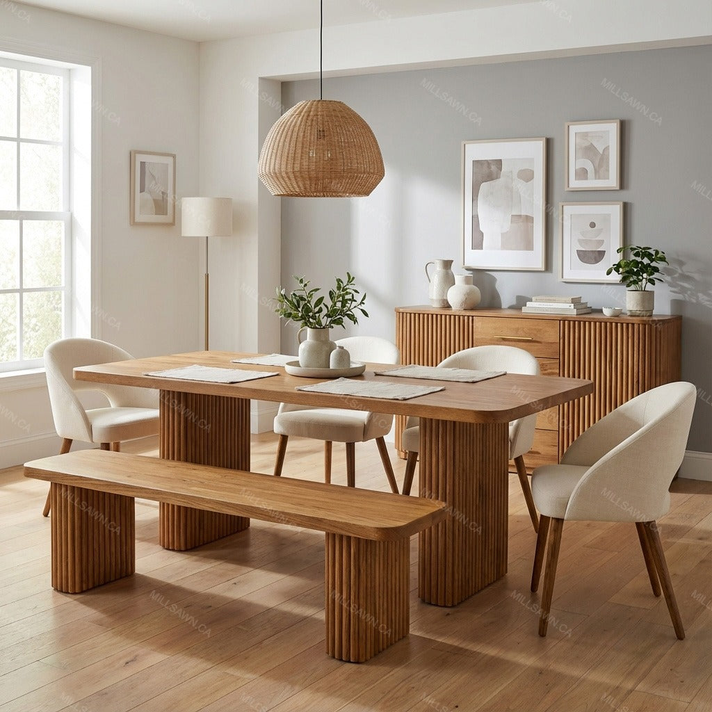 Vallery Solid Wood Dining Table