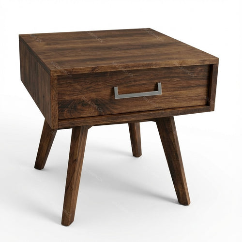 Vanguard Solid Wood End Table With Drawer