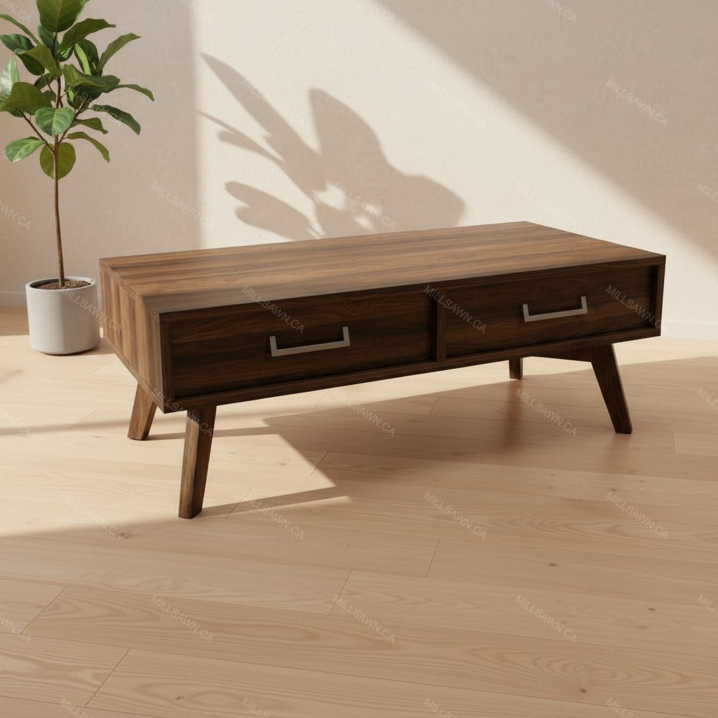 Vanguard Solid Wood Coffee Table With Drawers
