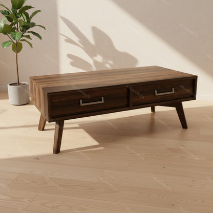 Vanguard Solid Wood Coffee Table With Drawers