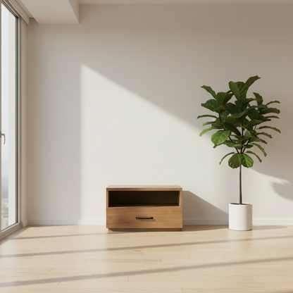 Table de chevet en bois massif Wellmont